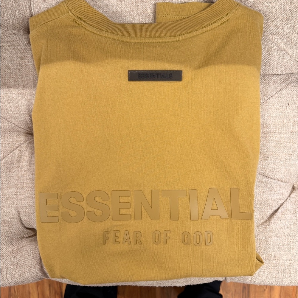 Fear of God Essentials Tan Crewneck